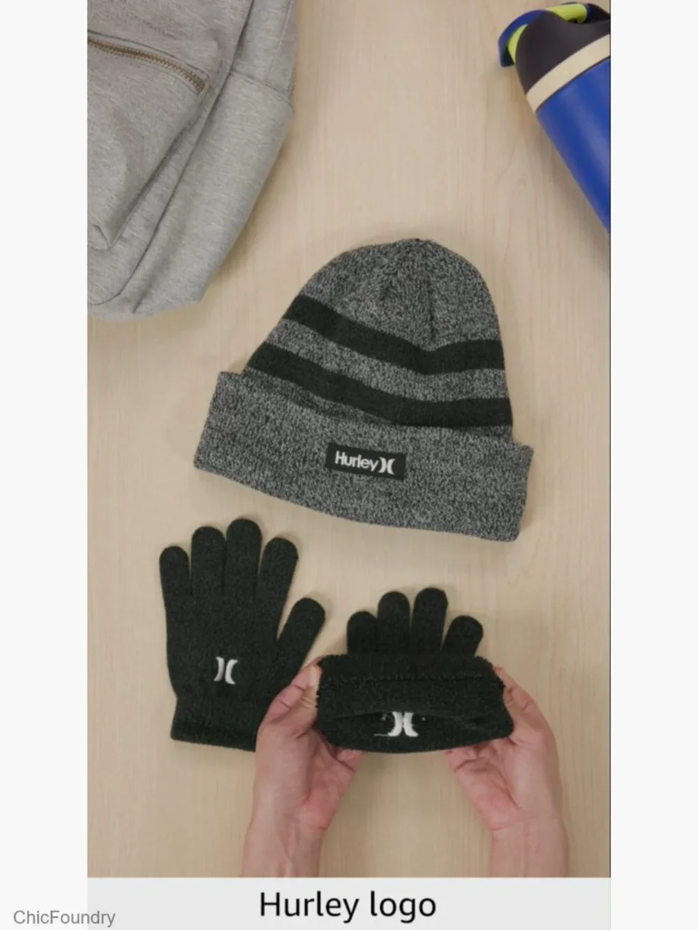 Youth Beanie and Glove Set - Soft Knit Winter Accessories, Unisex